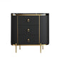 Glam Stone Storage Chest Home 16" W Vertical Chest with 3 Drawers