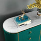 Glam Stone Storage Chest Home 16" W Vertical Chest with 3 Drawers