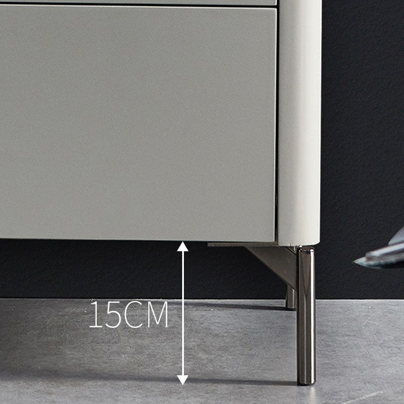 Cassettiera verticale per camera da letto moderna in pietra con cassetti