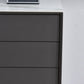 Bedroom Contemporary Stone Storage Chest Vertical Chest with Drawers