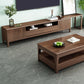 Supporto TV moderno in legno Supporto TV regolabile con gambe per soggiorno