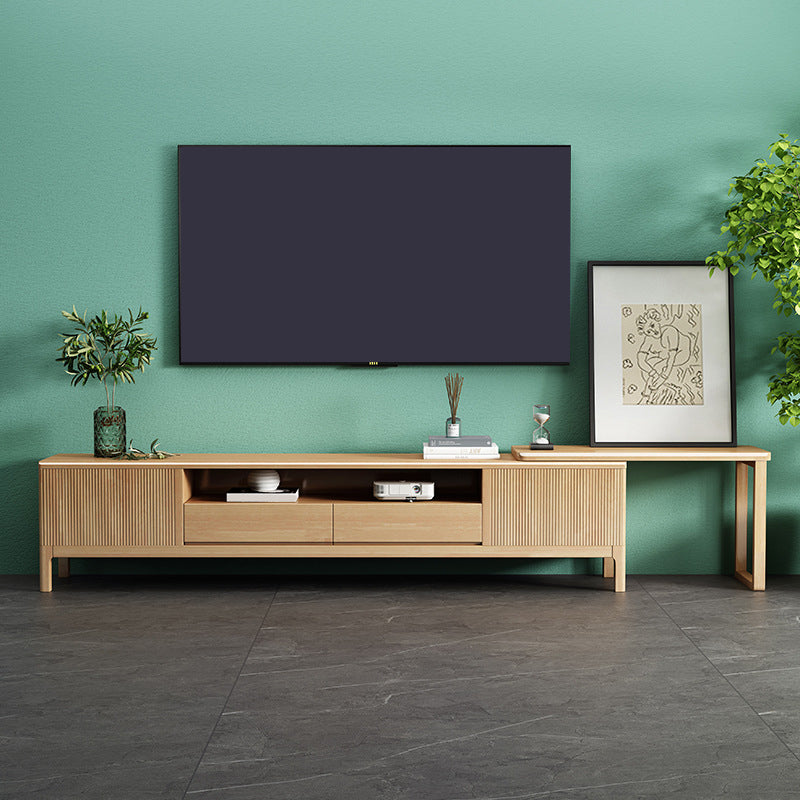 Supporto TV moderno in legno Supporto TV regolabile con gambe per soggiorno