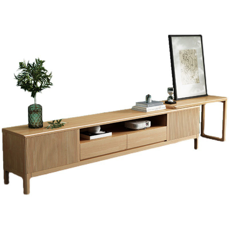 Supporto TV moderno in legno Supporto TV regolabile con gambe per soggiorno