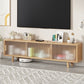 Moderne tv-mediastandaard met gesloten opslag 12" W tv-standaardconsole met kasten