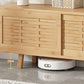 Moderne tv-mediastandaard met gesloten opslag 12" W tv-standaardconsole met kasten