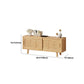 Moderne tv-mediastandaard met gesloten opslag 12" W tv-standaardconsole met kasten