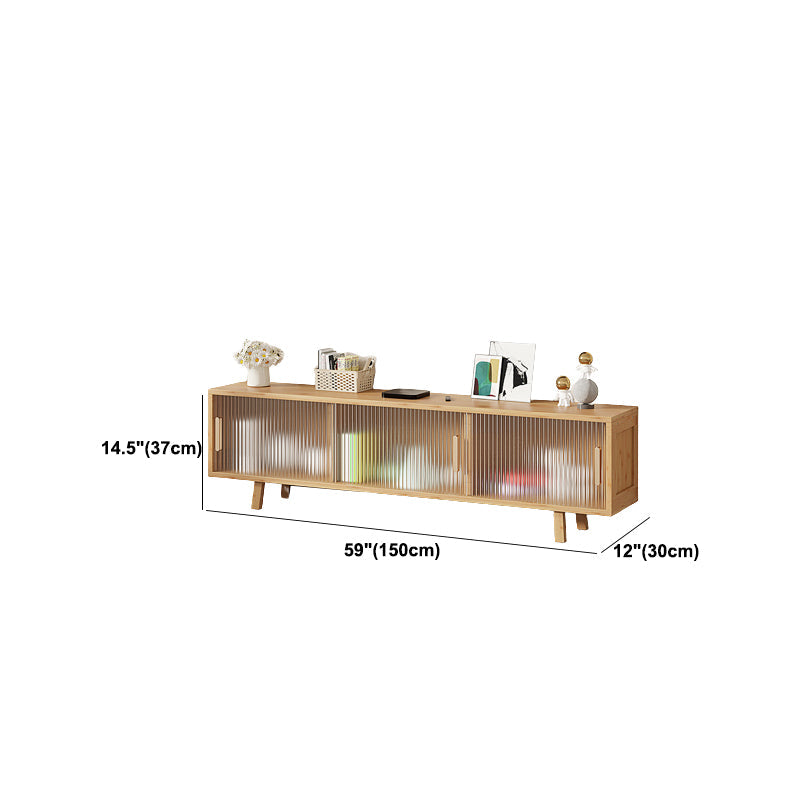 Moderne tv-mediastandaard met gesloten opslag 12" W tv-standaardconsole met kasten