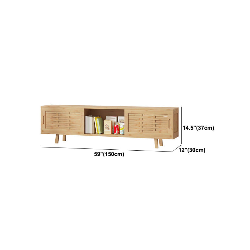 Moderne tv-mediastandaard met gesloten opslag 12" W tv-standaardconsole met kasten