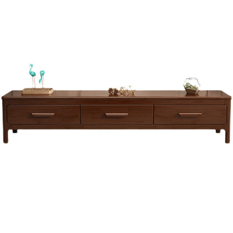 Modern Rubberwood TV Stand Enclosed Storage TV Media Stand with Drawers for Living Room Clearhalo 'furn' 'furn_tv_stands_entertainment_centers' 'Furniture' 'Living Room Furniture' 'TV Stands & Entertainment Centers' 'TV Stands & Media Storage Furniture' 'tv_stands_entertainment_centers' 6102640