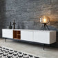 Contemporary Wooden TV Stand Open Storage TV Media Console with Doors for Living Room Clearhalo 'furn' 'furn_tv_stands_entertainment_centers' 'Furniture' 'Living Room Furniture' 'TV Stands & Entertainment Centers' 'TV Stands & Media Storage Furniture' 'tv_stands_entertainment_centers' 6102700