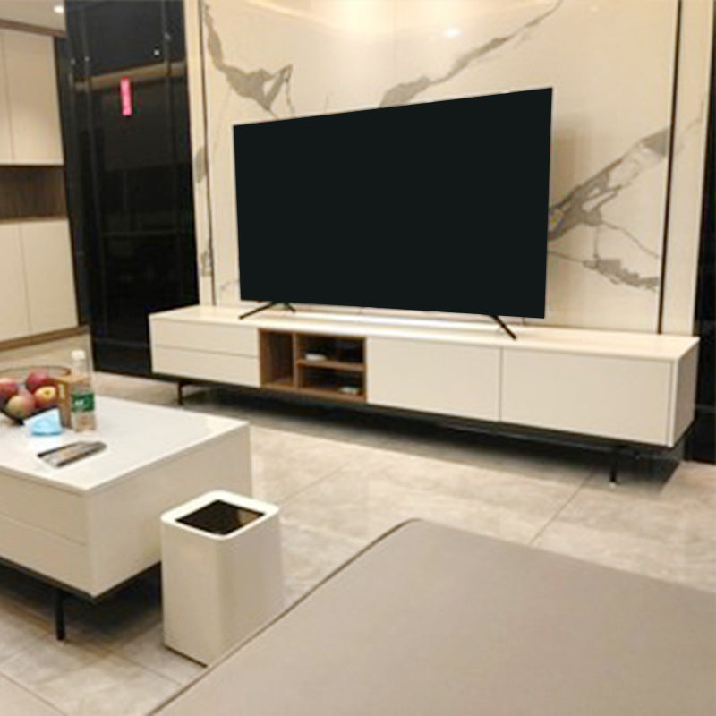 Contemporary Wooden TV Stand Open Storage TV Media Console with Doors for Living Room Clearhalo 'furn' 'furn_tv_stands_entertainment_centers' 'Furniture' 'Living Room Furniture' 'TV Stands & Entertainment Centers' 'TV Stands & Media Storage Furniture' 'tv_stands_entertainment_centers' 6102709