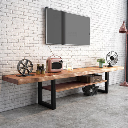 Modern TV Media Stand Engineered Wood Natural TV Stand Console 55"L x 14"W x 18"H Clearhalo 'furn' 'furn_tv_stands_entertainment_centers' 'Furniture' 'Living Room Furniture' 'TV Stands & Entertainment Centers' 'TV Stands & Media Storage Furniture' 'tv_stands_entertainment_centers' 6102766