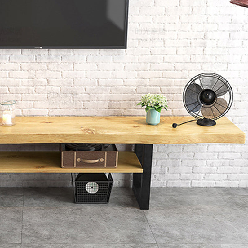 Modern TV Media Stand Engineered Wood Natural TV Stand Console Clearhalo 'furn' 'furn_tv_stands_entertainment_centers' 'Furniture' 'Living Room Furniture' 'TV Stands & Entertainment Centers' 'TV Stands & Media Storage Furniture' 'tv_stands_entertainment_centers' 6102771