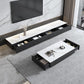 Contemporary Stone TV Stand White & Black TV Media Console with Drawers for Living Room Clearhalo 'furn' 'furn_tv_stands_entertainment_centers' 'Furniture' 'Living Room Furniture' 'TV Stands & Entertainment Centers' 'TV Stands & Media Storage Furniture' 'tv_stands_entertainment_centers' 6102785