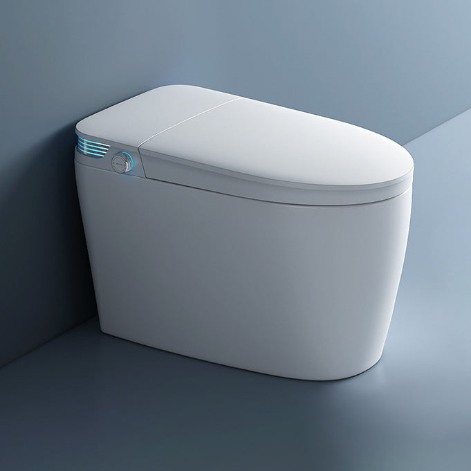 Modern Floor Mounted Urine Toilet White Siphon Jet Toilet Bowl with Toilet Seat White