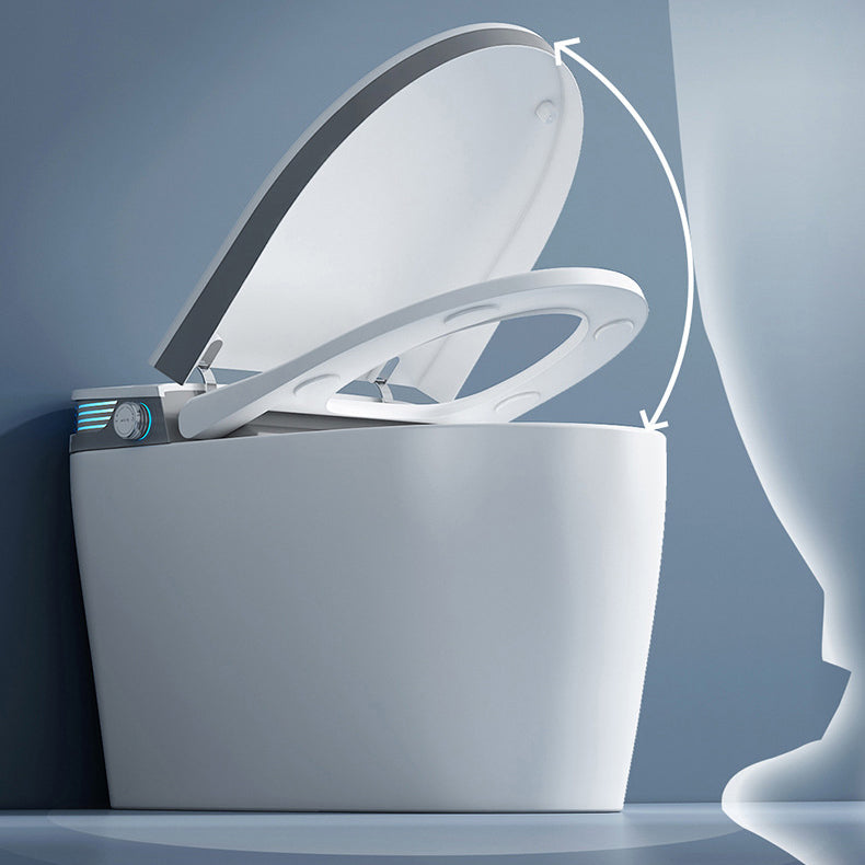 Modern Floor Mounted Urine Toilet White Siphon Jet Toilet Bowl with Toilet Seat