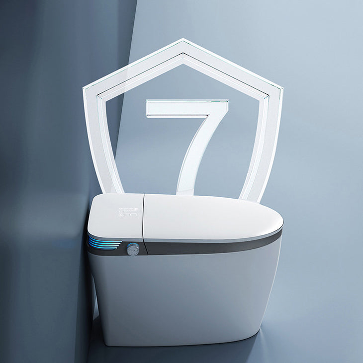 Modern Floor Mounted Urine Toilet White Siphon Jet Toilet Bowl with Toilet Seat