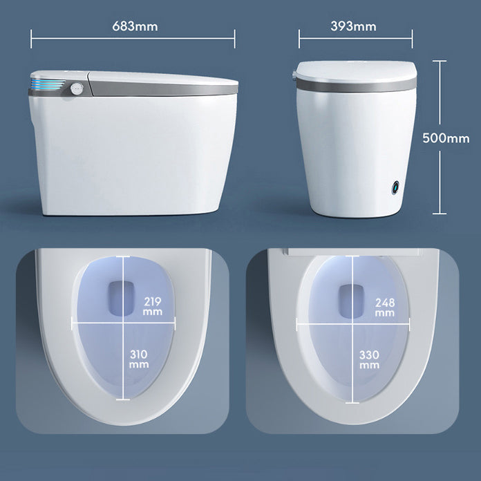 Modern Floor Mounted Urine Toilet White Siphon Jet Toilet Bowl with Toilet Seat