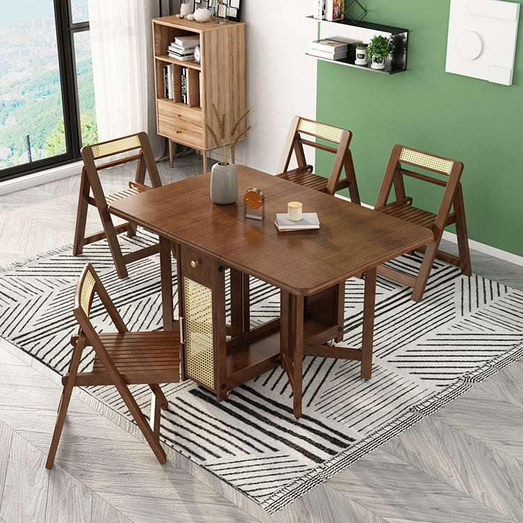 Wood Top Table Mid-Century Modern Table with Pedestal Base,35.43"W x 51.18"L x 29.53"H