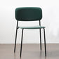 Contemporary Style Armless Chair Open Back Side Wooden Chair with Metal Base