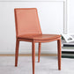 Designer Style Armless Chair Parson Back Side Leather Chair for Restaurant