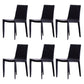 Designer Style Armless Chair Parson Back Side Leather Chair for Restaurant