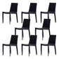 Designer Style Armless Chair Parson Back Side Leather Chair for Restaurant