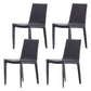 Designer Style Armless Chair Parson Back Side Leather Chair for Restaurant