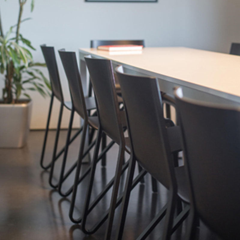 Contemporary Style Armless Chair Plastic Solid Back Side Dining Chair for Restaurant Clearhalo 'Dining Chairs' 'Dining Tables & Seating' 'dining_chair' 'furn' 'furn_dining_chair' 'Furniture' 'Kitchen & Dining Furniture' 6103275