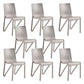 Contemporary Style Armless Chair Plastic Solid Back Side Dining Chair for Restaurant Grey 8 Piece Set Clearhalo 'Dining Chairs' 'Dining Tables & Seating' 'dining_chair' 'furn' 'furn_dining_chair' 'Furniture' 'Kitchen & Dining Furniture' 6103279