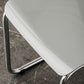 Contemporary Style Armless Chair Plastic Open Back Side Chair with Metal Base