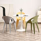 Modern Open Back Side Chair Plastic Arm Chair for Dining Room Bedroom