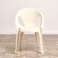 Modern Open Back Side Chair Plastic Arm Chair for Dining Room Bedroom