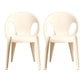 Modern Open Back Side Chair Plastic Arm Chair for Dining Room Bedroom