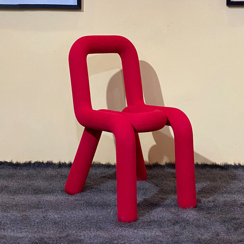 Contemporary Chair Open Back Dining Armless Dining Chairs with Metal Legs for Kitchen