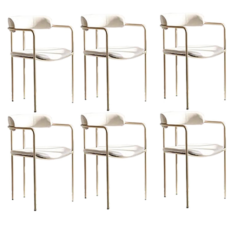 Lussuosa sedia a braccio imbottita sedia in velluto laterale aperto con base metallica