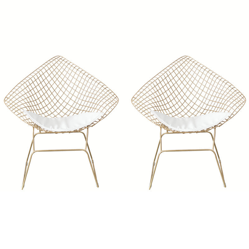 Industriële stijl armstoel kruis achterzijde metalen stoel voor eetkamer