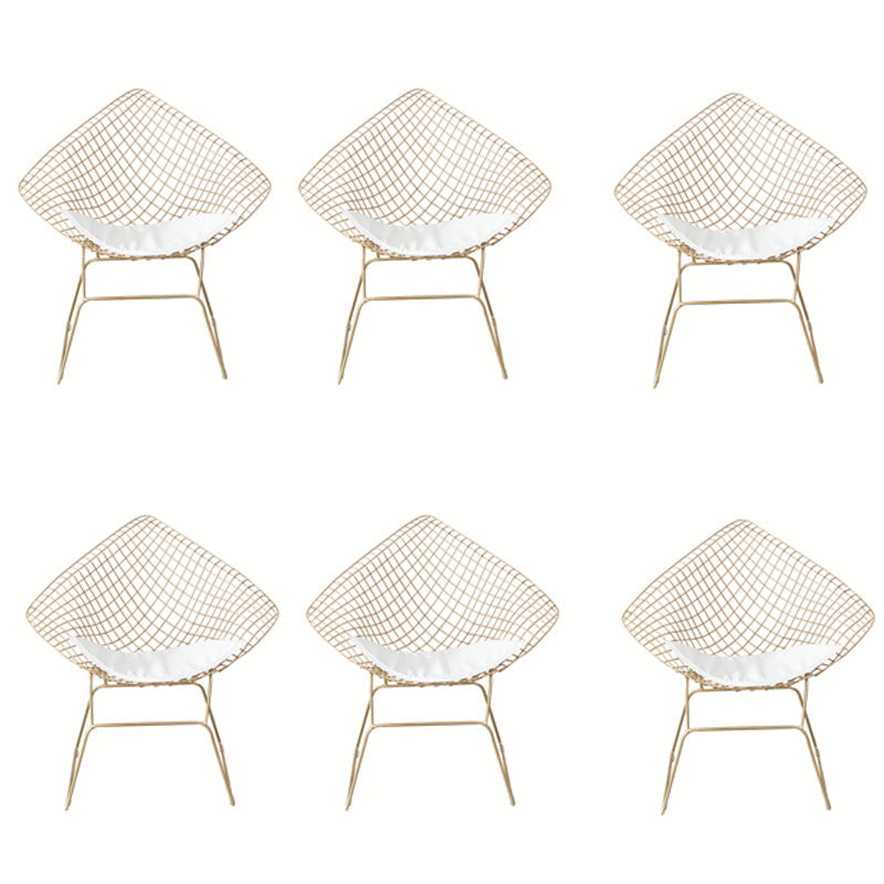 Industriële stijl armstoel kruis achterzijde metalen stoel voor eetkamer