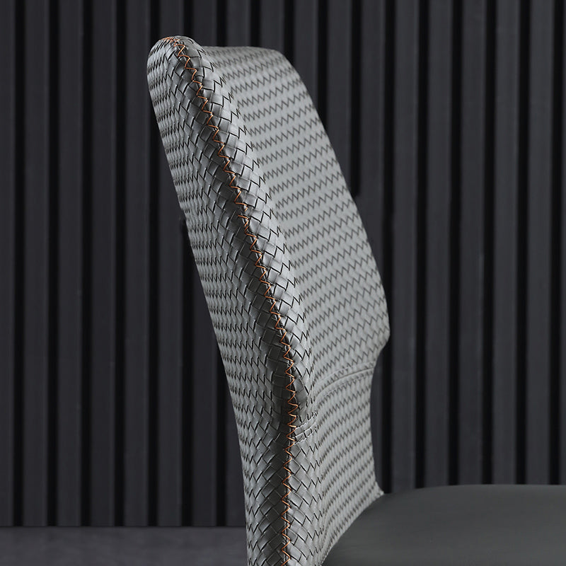 Industrial Style Chair Dining Armless Chair for Kitchen with Metal Legs