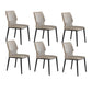 Industrial Style Chair Dining Armless Chair for Kitchen with Metal Legs