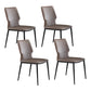 Industrial Style Chair Dining Armless Chair for Kitchen with Metal Legs
