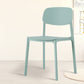Modern Style Chair Dining Open Back Armless Chair for Kitchen with Plastic Legs
