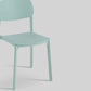 Modern Style Chair Dining Open Back Armless Chair for Kitchen with Plastic Legs