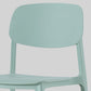 Modern Style Chair Dining Open Back Armless Chair for Kitchen with Plastic Legs