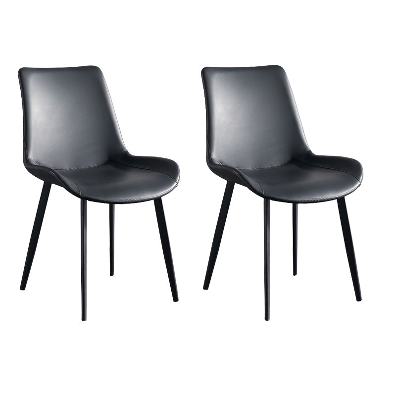 Silla de brazo sin brazo tapizado industrial Parsons parsons traseros con base de metal