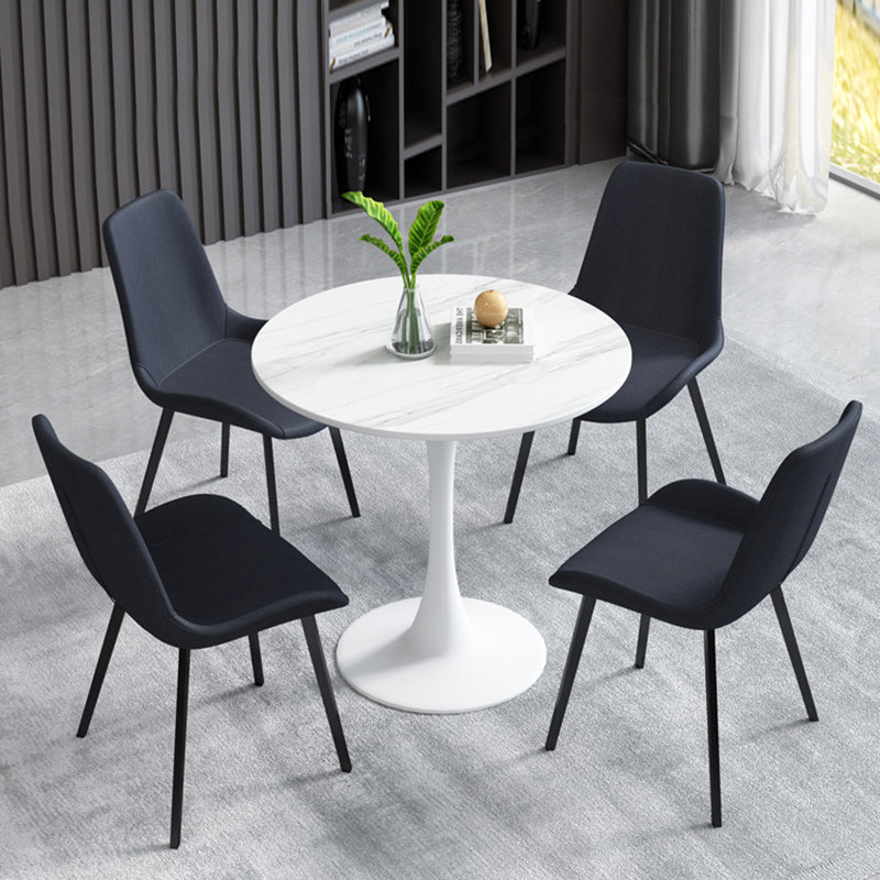 Silla de brazo sin brazo tapizado industrial Parsons parsons traseros con base de metal