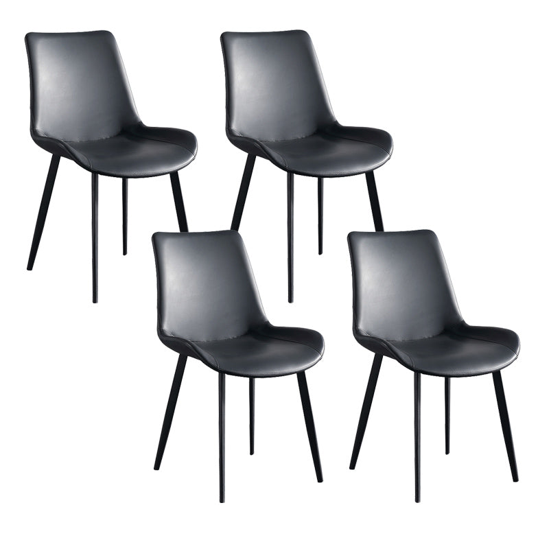 Silla de brazo sin brazo tapizado industrial Parsons parsons traseros con base de metal