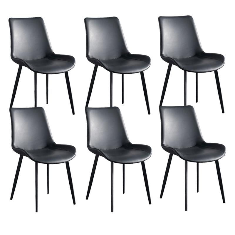 Silla de brazo sin brazo tapizado industrial Parsons parsons traseros con base de metal