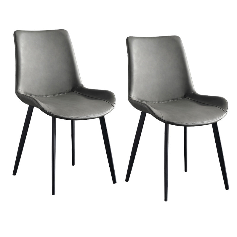 Silla de brazo sin brazo tapizado industrial Parsons parsons traseros con base de metal