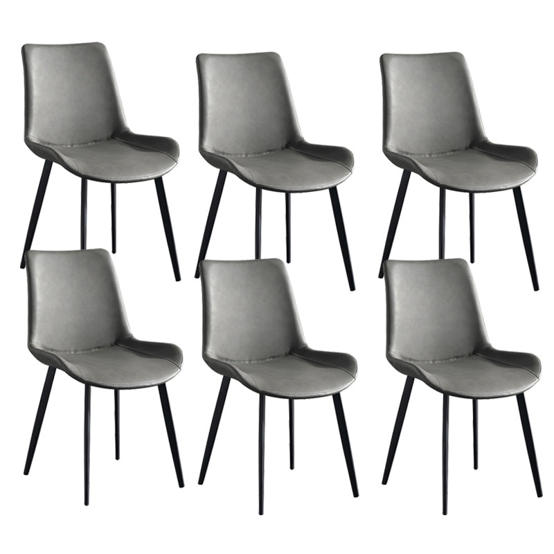 Silla de brazo sin brazo tapizado industrial Parsons parsons traseros con base de metal